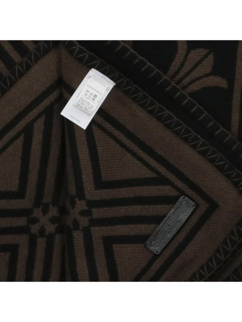 Chrome Hearts CH Plus All Over Pattern Cashmere Shoulder Bag